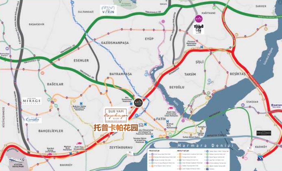 【土耳其25万美金购房入籍项目】托普卡帕花园-地处伊斯坦布尔欧洲古城区